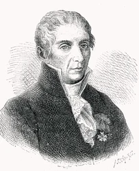 Comte Alessandro Volta (1745-1827) gravé par Adolf Closs (1840-94)