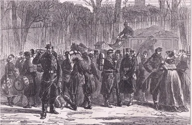 Départ du dixième régiment de la Garde nationale pour les postes avancés, Histoire de la guerre entre la France et l