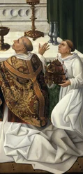 La messe de Saint Grégoire (détail)