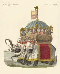 Château éléphant du Grand Khan Kublai