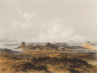 Eleusis, Grèce (lithographie couleur)