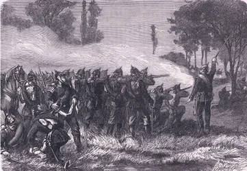 Rencontre dans les bois avant Metz, Histoire de la guerre entre la France et l