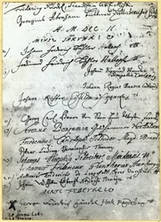 Entrée dans les registres de l
