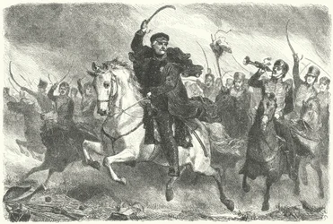Maréchal Blücher à la bataille de Ligny