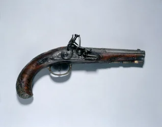 Pistolet à silex, fabricant de canons Johann Andreas Kuchenreuter (1716-1795), vers 1750