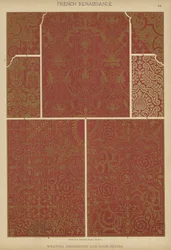Renaissance française, tissage, broderie et couvertures de livres