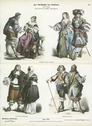 Costumes français et néerlandais, début du XVIIe siècle