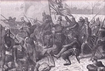 Le général von Budretzky menant l