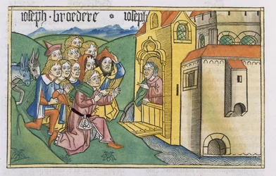 Genèse 42 1-5 Les frères de Joseph arrivent en Égypte, de la 