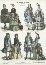 Costumes allemands et français, début 18ème siècle