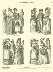 Costumes allemands, XVIIIe siècle
