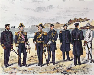 Uniformes de la marine allemande, fin du XIXe siècle