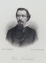 Henryk Siemiradzki, artiste polonais (gravure)