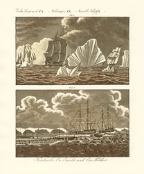 Champs de glace et îles de glace