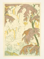 Illustration de Styl, publié en 1922 (impression de pochoir)