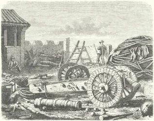 Dans les forts de Taku, Chine