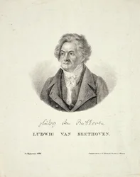 Ludwig van Beethoven (1770-1827) gravé par C.F. Klinkicht
