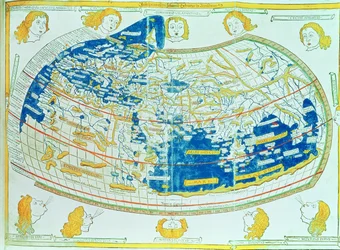 Carte du monde, basée sur les descriptions et coordonnées données dans 