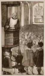 Martin Luther prêchant, vers 1517