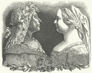 Mathias Corvin, roi de Hongrie, et sa reine, Béatrice de Naples