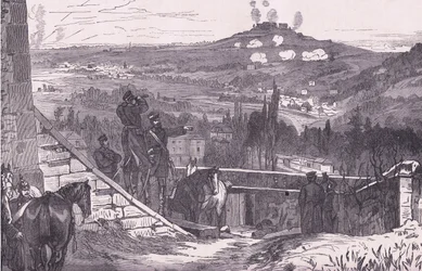 Mont Valérien pendant le siège, Histoire de la guerre entre la France et l