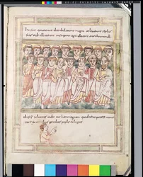 Groupe de dix-sept hommes, de l