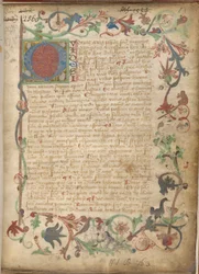 Ms Sloane 2560, f.1 des Traités Alchimiques, fin du 15ème siècle