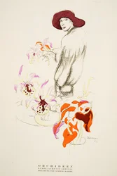 Orchideen, veste courte par Gerstel, de Styl, pub.1922