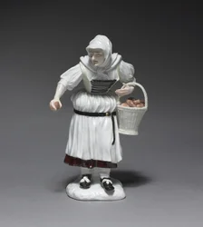 Femme paysanne, fabricant Meissen Porcelain Factory, Allemagne, modelé par Johann Joachim Kändler