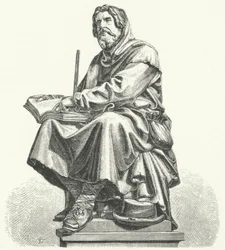 Pierre Valdo, fondateur du mouvement spirituel chrétien médiéval connu sous le nom de Vaudois (gravure)
