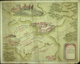 Plan de la bataille de Mollwitz du 10 avril 1741