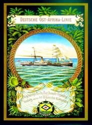 Affiche publicitaire pour la German East Africa Line, 1890