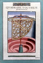 Quadrant azimutal zodiacal dans "Astronomiae instituatae machanicia" par Tycho Brah (1546 - 1601), Wandsbeck