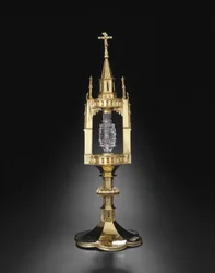 Reliquaire avec dent de Saint Jean-Baptiste, Métal: 1375-1400