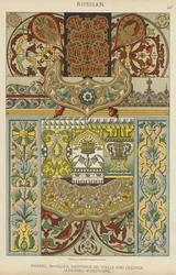 Russe, Émail, Majolique, Peintures sur Murs et Plafonds, Bois Laqué