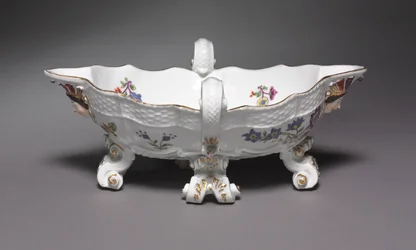 Saucière, fabriquée à la manufacture de porcelaine de Meissen, Allemagne, 1735-56