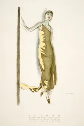 Soirée, from Styl, pub.1922 (pochoir print)