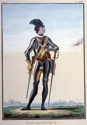 Vêtements de soldat : armure de cavalier - dans « Mes rêves » par le comte de Saxe