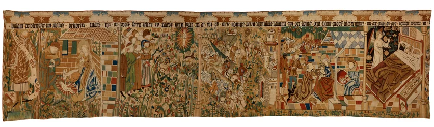 Bande de tapisserie représentant le Prophète Balaam et l