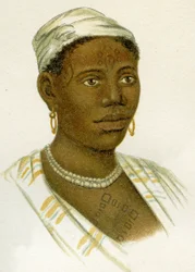 Femme africaine tatouée, 1894
