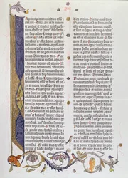 La Bible à 36 lignes, imprimée par Gutenberg (vélin)