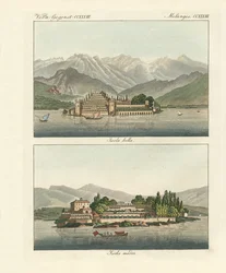 Les îles Borromées (gravure en couleur)