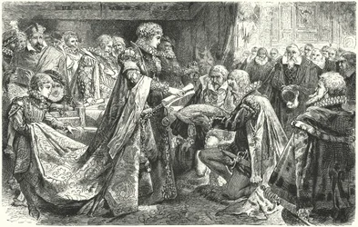 La noblesse néerlandaise devant Marguerite de Parme, gouverneur des Pays-Bas espagnols, 1559