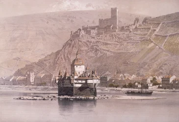 La forteresse insulaire de Pfalzgrafenstein et le château de Gutenfels à Kaub
