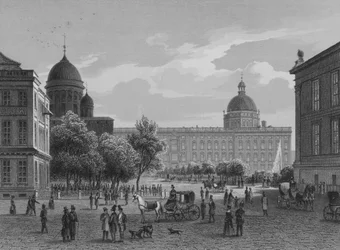 Le Lustgarten, Berlin (gravure sur acier)