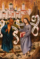 La Tentation du Christ, vers 1490/1500 (Tempera et huile sur panneau d