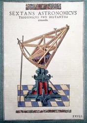 Le sextant astronomique dans "Astronomiae instituatae machanicia" de Tycho Brahe (1546 - 1601), Wandsbeck