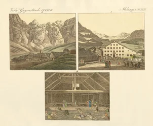 Le bain de Leuker au canton du Valais