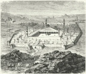 La ville de Médine, Arabie (gravure)