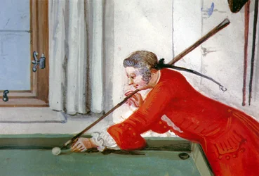 Les origines du billard, c. 1745